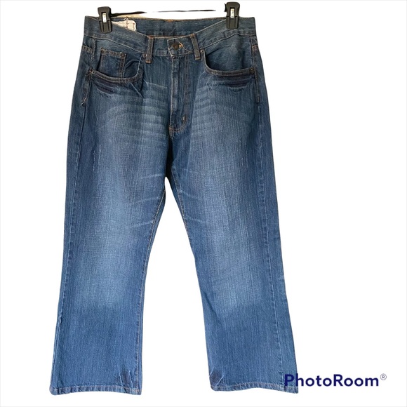 Flap Pocket Jeans 10 Cotton Mens 